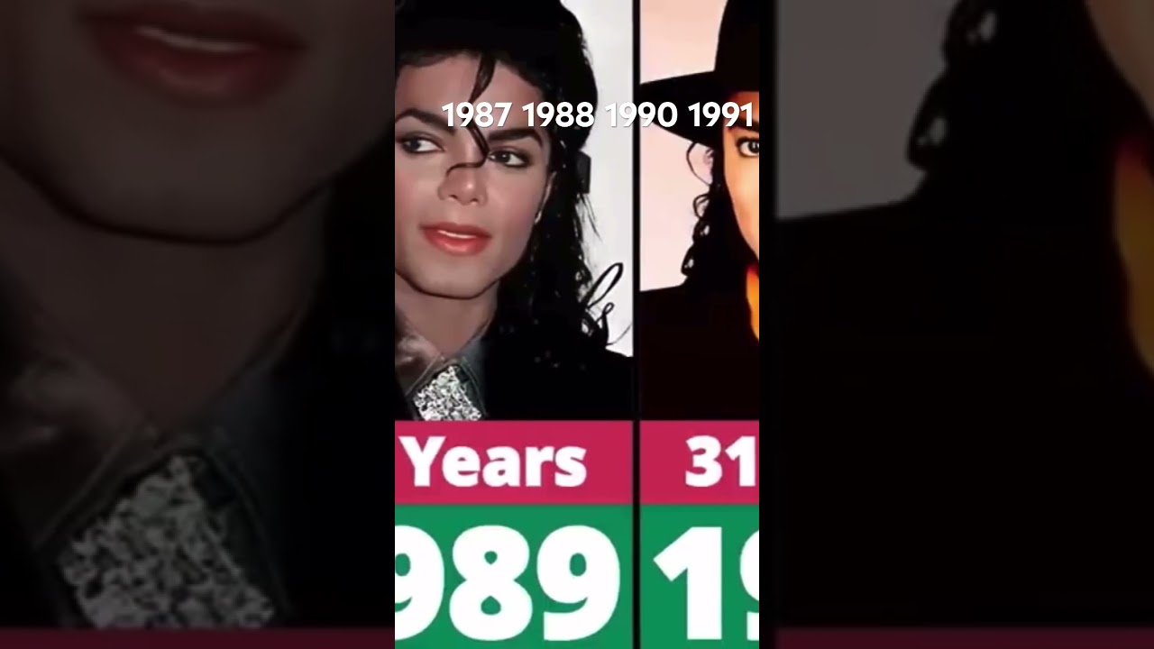 Michael Jackson evolution of 1986 1987 1988 1990 1992