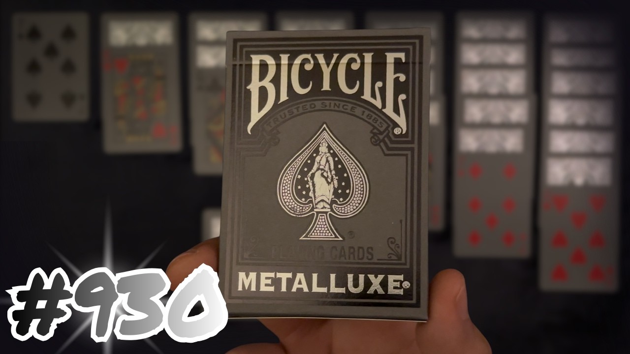 The Silver Metalluxe Bicycle Deck ~ ASMR Solitaire #930