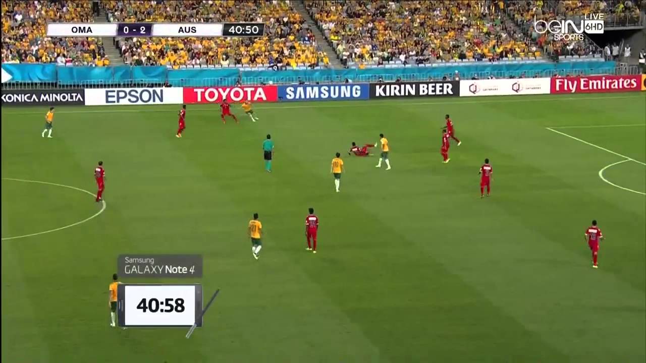 Examples of the Socceroos counterpressing