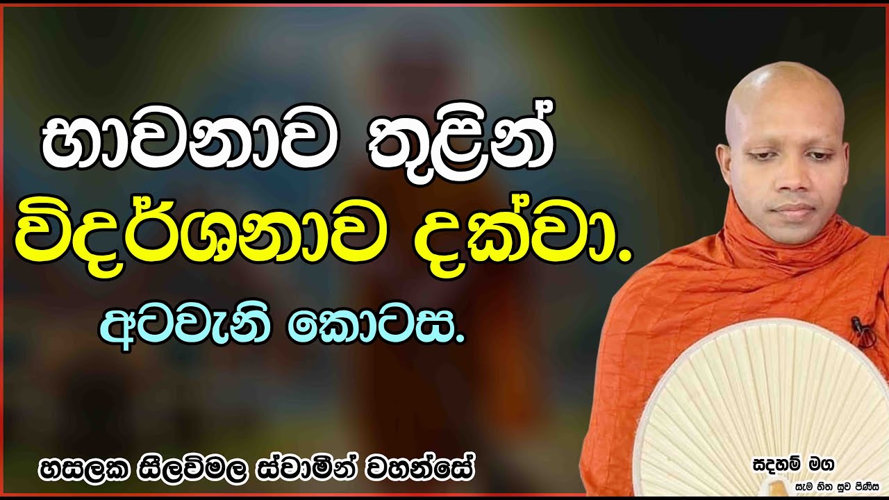භාවනාව තුළින් විදර්ශනාව දක්වා.අටවැනි කොටස.2674Ven Hasalaka Seelawimala Thero