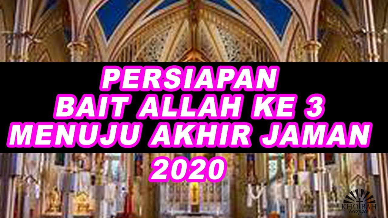 PERSIAPAN PEMBANGUNAN BAIT ALLAH KE 3 SEMAKIN DEKAT KEDATANGAN YESUS
