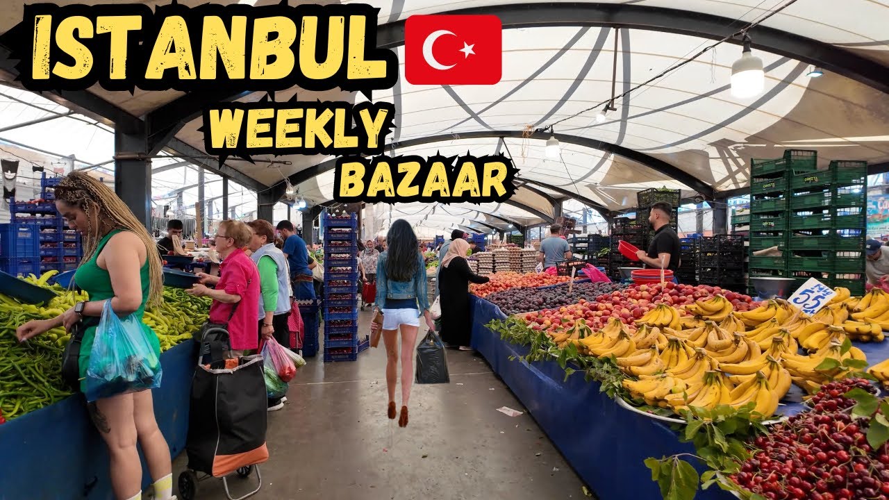 The best weekly bazaar in Istanbul🇹🇷