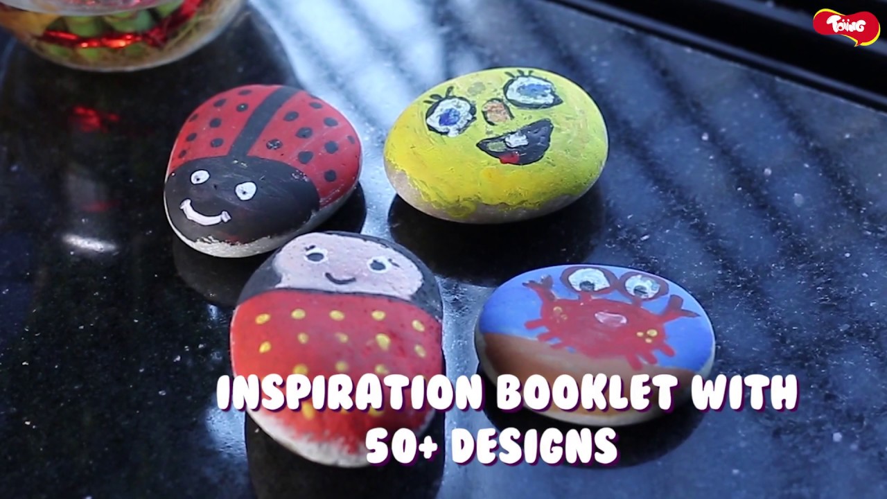 Rock Art Kit - Creative Reusable Rock Painting & Colouring Set