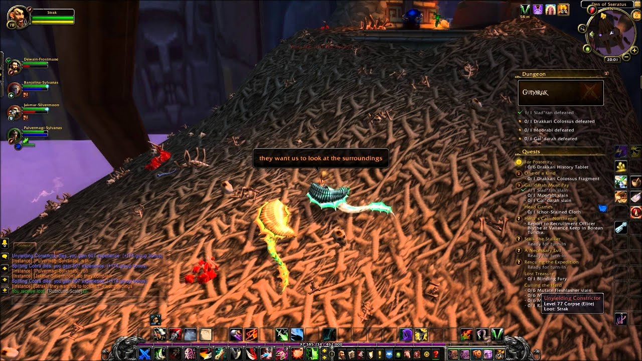 Gundrak - Second boss Drakkari Colossus - World of Warcraft