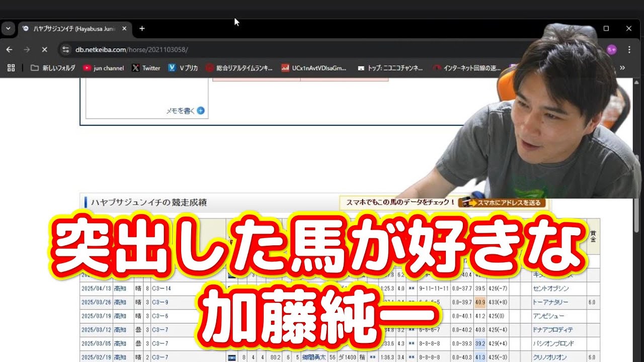 ミーハーだから突出した馬が好きな加藤純一