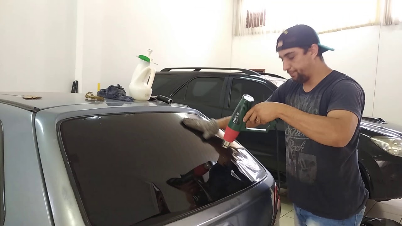Moldando o vidro traseiro do gol bola a seco