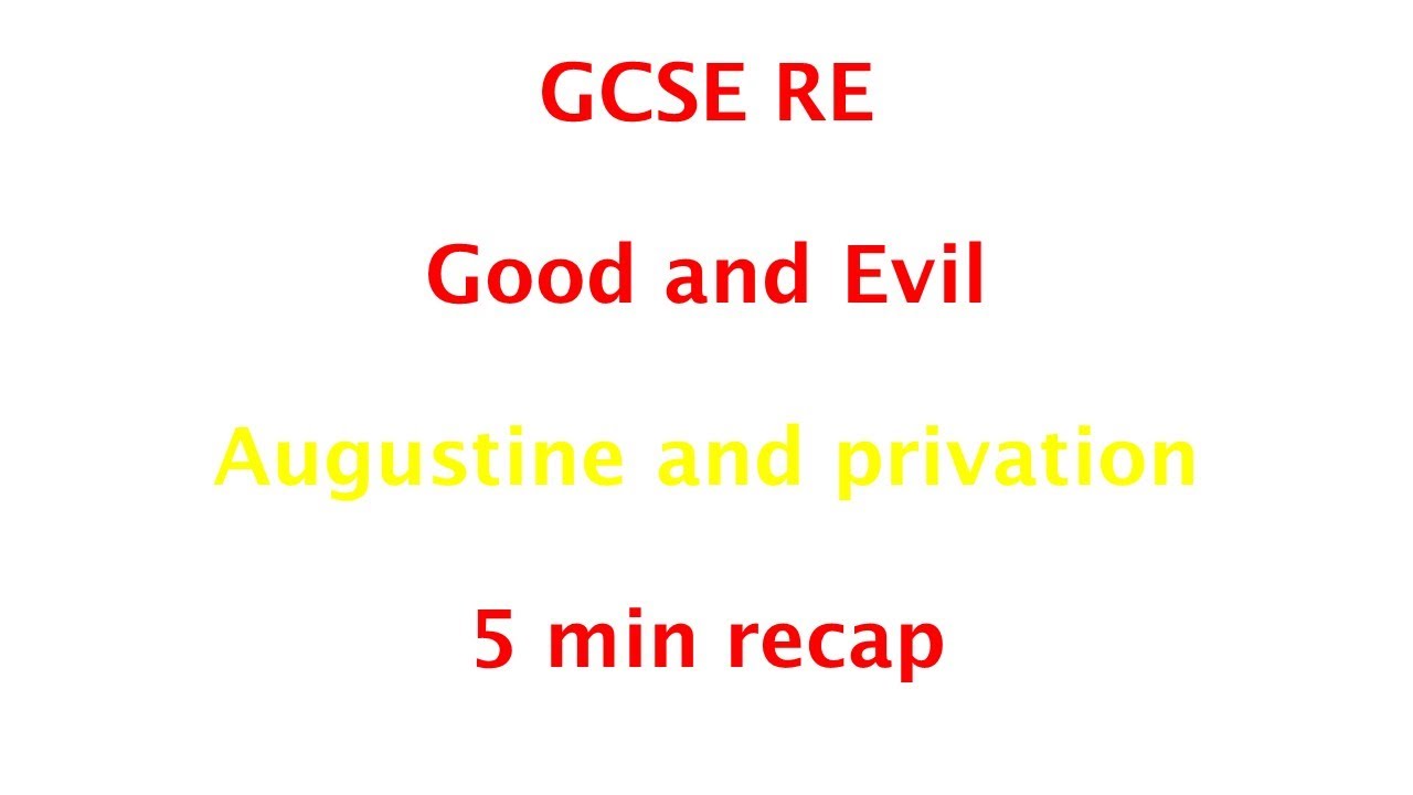 GCSE RE (Eduqas) - Августин и лишения (5-минутный обзор)