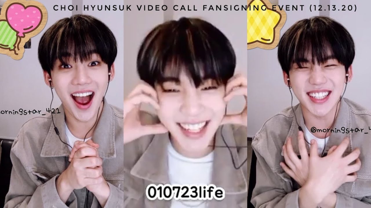 [ENGSUB] TREASURE CHOI HYUNSUK IN VIDEOCALL FANSIGNING EVENT (12.13.20)