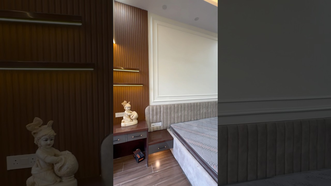 PVC Louvers with Study table for Bedroom  