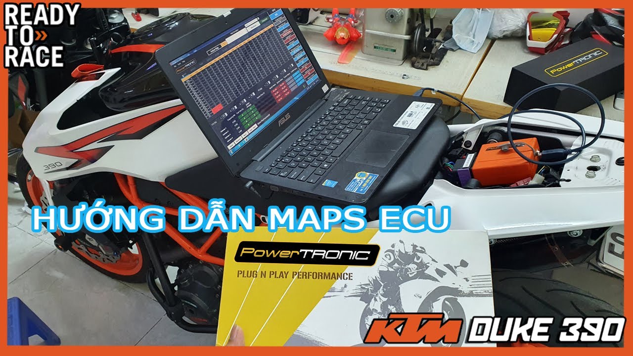 Hướng Dẫn MAP PowerTRONIC ECU Cho KTM Duke 390