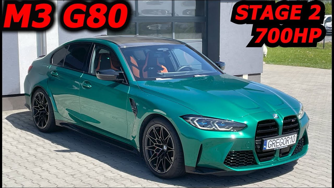 BMW M3 G80 700 л.с. RWD STAGE 2 GREGOR10 ChipTuning ZF8HP Remap S58B30 Sound Dyno Tests