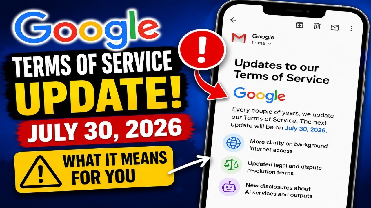 Received This Google Email? Here's What the July 2026 Update Means