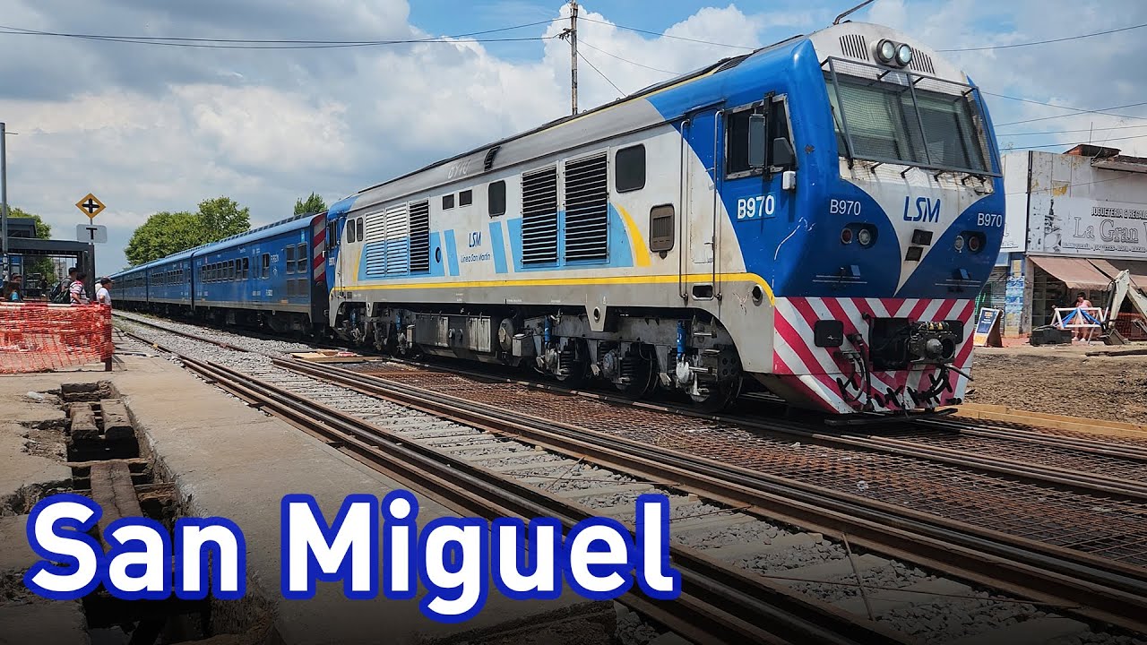 [Línea San Martín] Trenes en San Miguel (Obras en PAN Balbín)