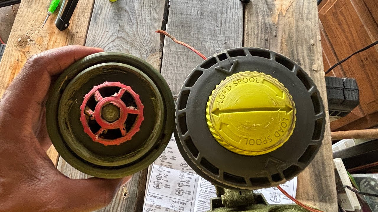 Replacing Ryobi trimmer head (with arbor shaft)