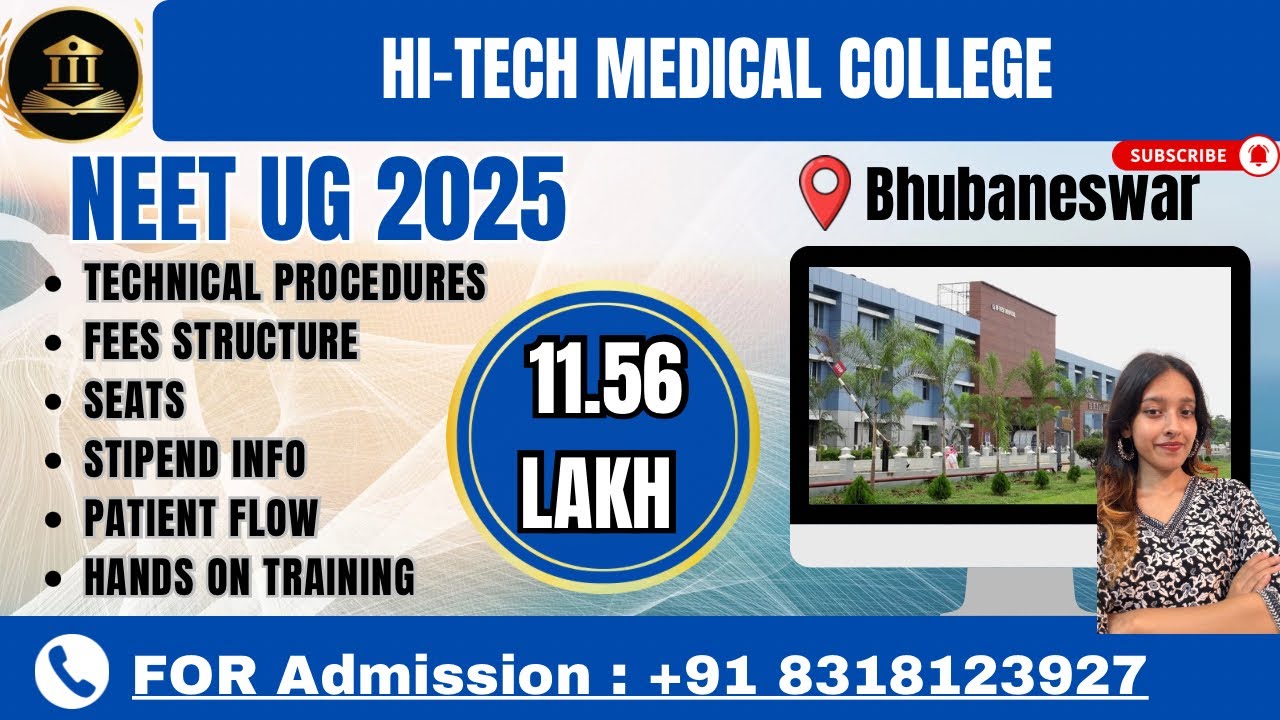 Hi-Tech Medical College Bhubaneswar 🩺 Full Review | Fees, Seats, Campus, Exposure #neetug2025