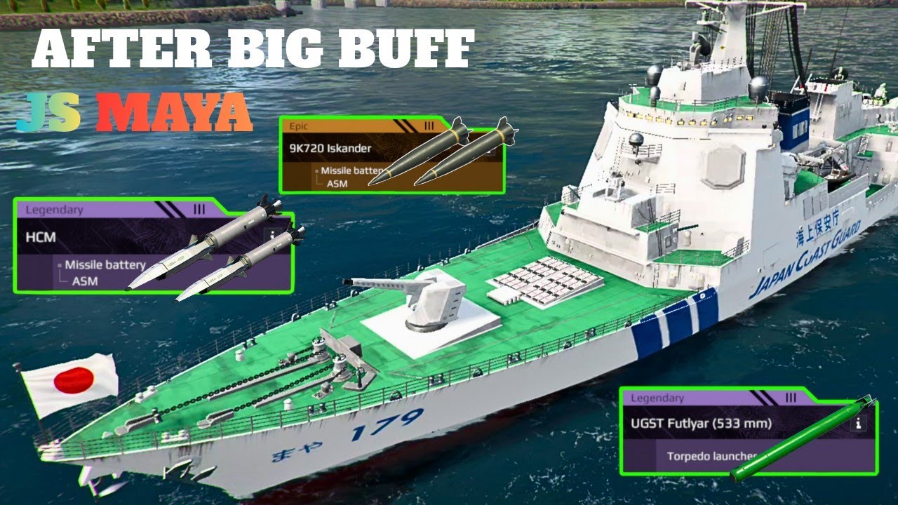 JS MAYA - AFTER BIG BUFF 🔥- BURTAL DESTROYER ☠️- modern warships 