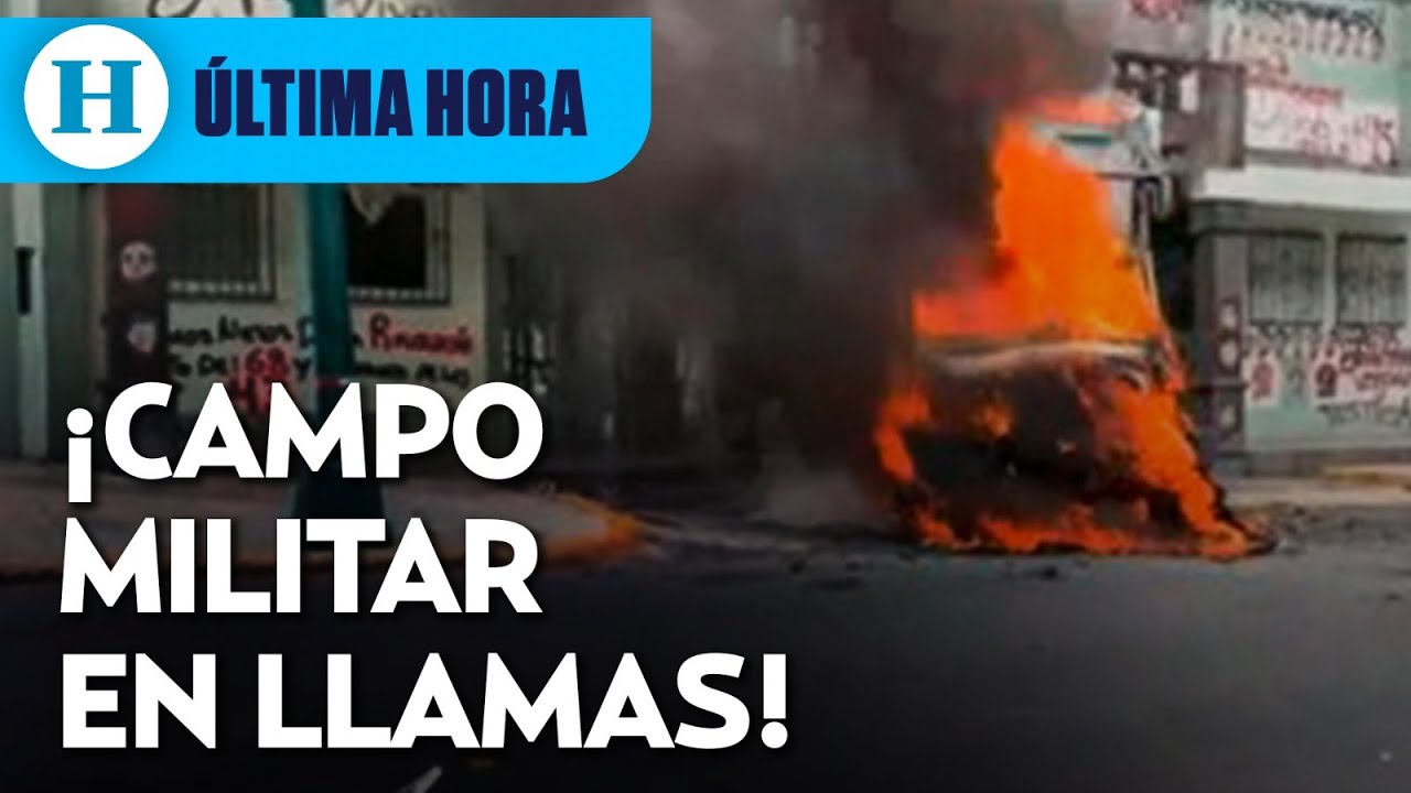 &iexcl;Explota cami&oacute;n frente a Campo Militar 1! Protesta por Ayotzinapa termina en caos&nbsp;y&nbsp;violencia