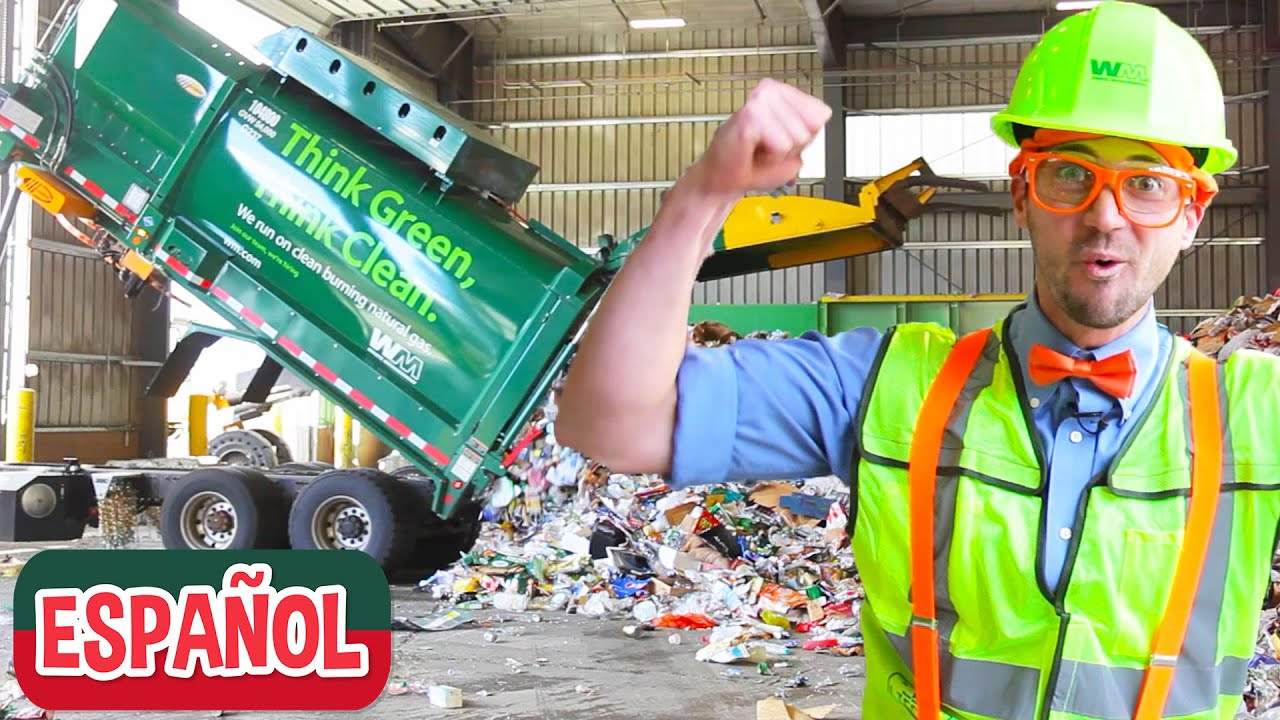 Blippi Explora el Camión de Basura | Aprende Sobre el Reciclaje | Videos Educativos para Niños