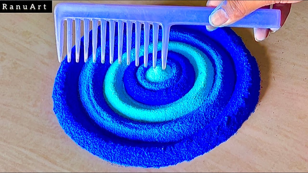 Easy Creative Rangoli Design/Simple Rangoli Design for festival/ Rangoli designs with colours/रंगोली