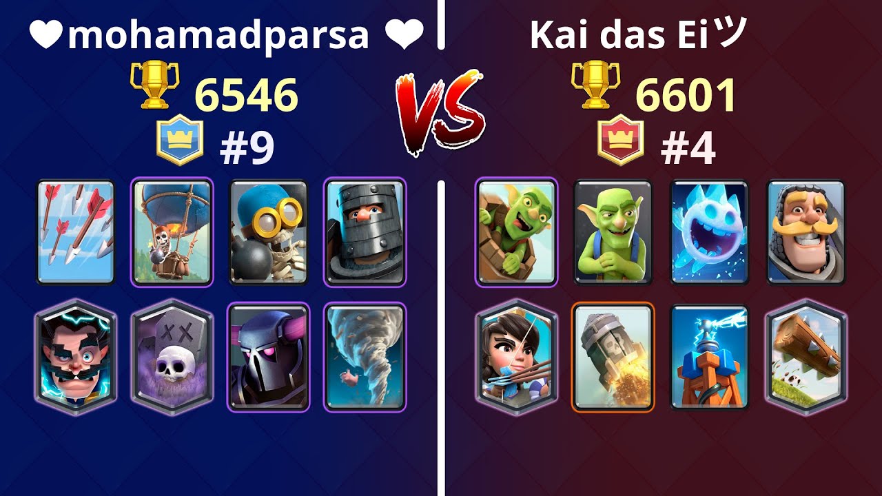 Clash Royale Top 200 - &hearts;️mohamadparsa❤ vs Kai das Eiツ