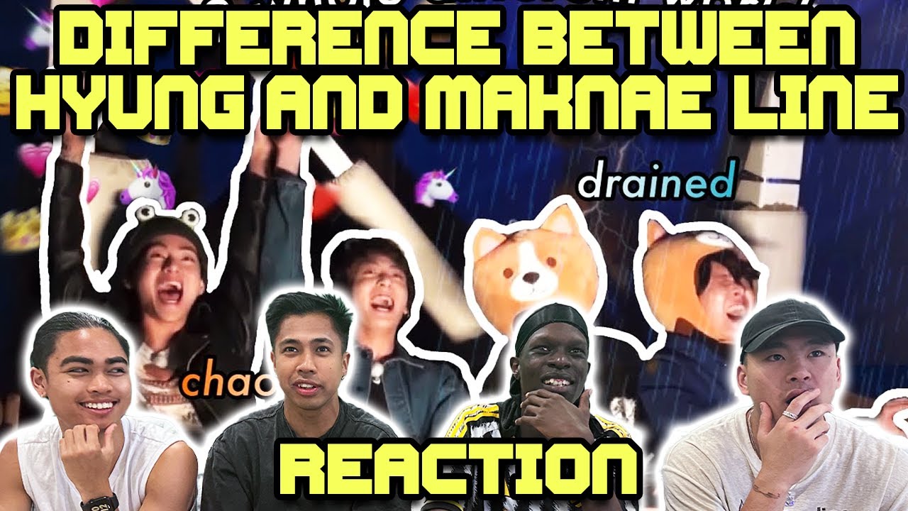 OUR FIRST TIME WATCHING THE DIFFERENCE BETWEEN THE BTS HYUNG AND MAKNAE LINE!
