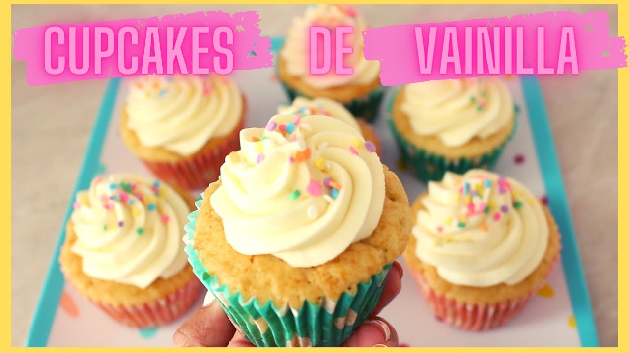 Cupcakes vainilla--- RECETA B&Aacute;SICA Y SUPER R&Aacute;PIDA