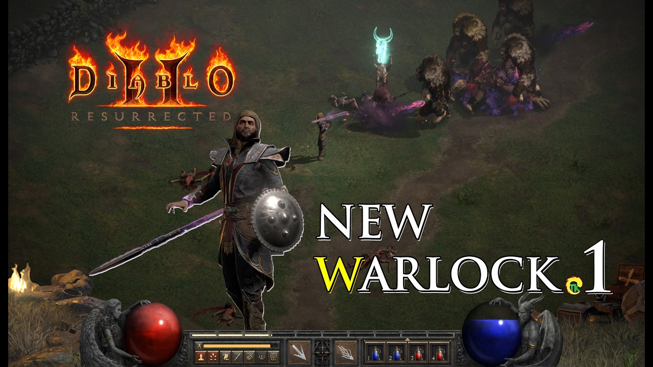 NEW Warlock Class! Diablo 2 Resurrected – First Time Playing | Legendary Journey EP 1