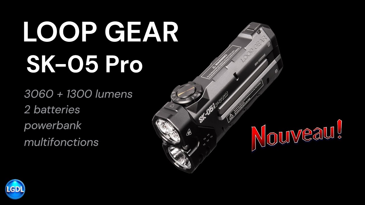 LOOP GEAR SK-05 Pro : Spotlight, Floodlight, Multicolor, la mode est aux multifonctions !!!
