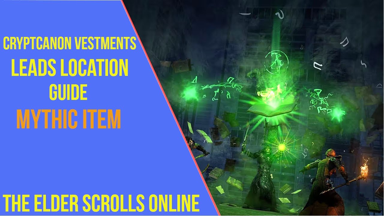 ESO Cryptcanon Vestments Leads Location Guide