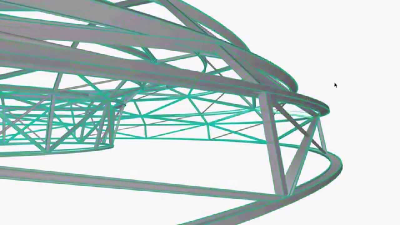 Archicad Spaceframe Walkthrough