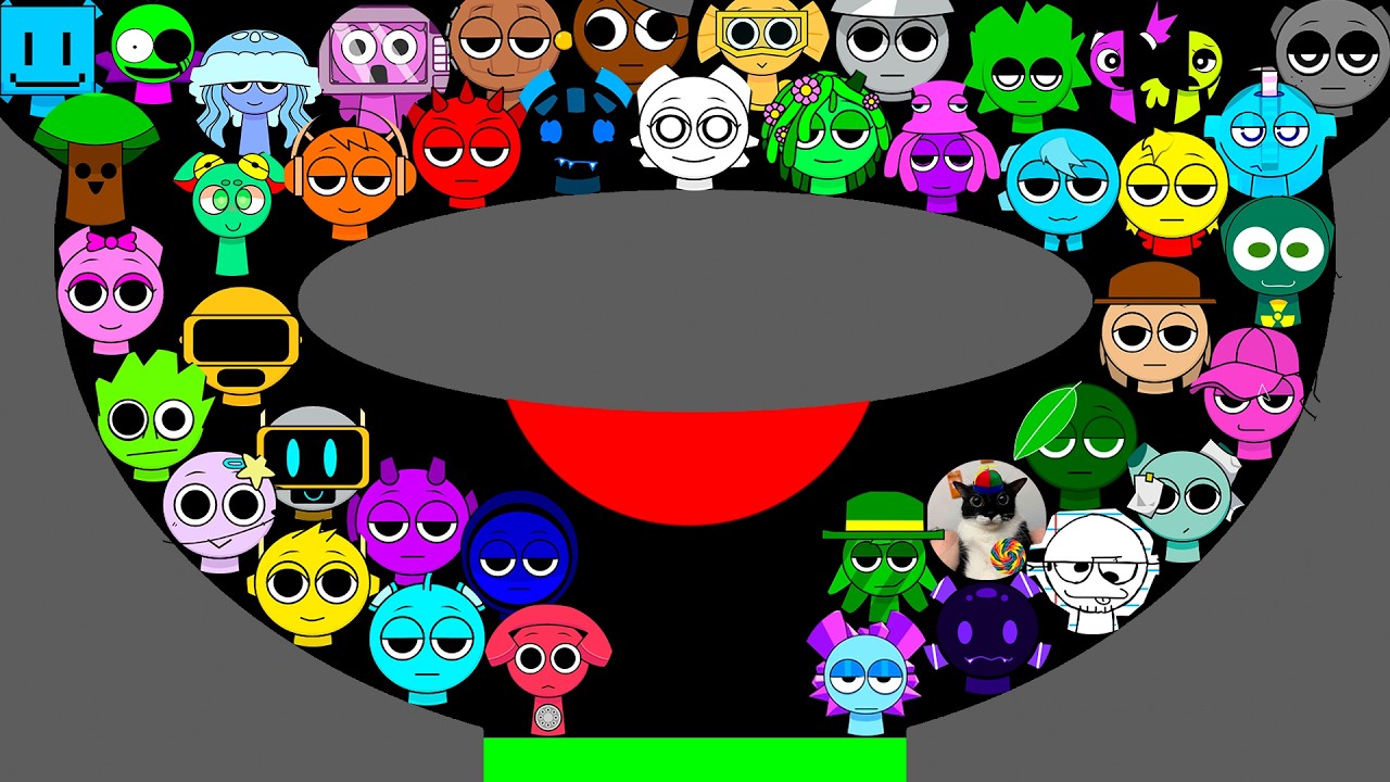 SPRUNKI Marble Race in Algodoo round 1