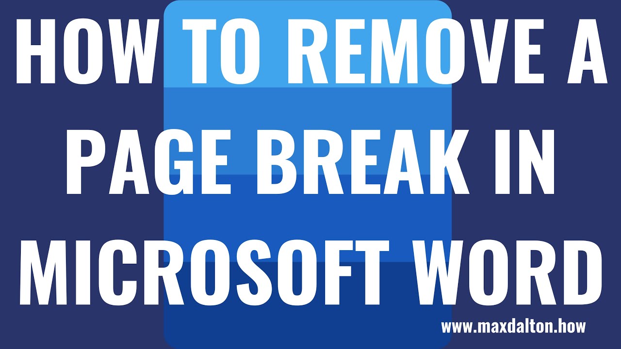 Как удалить разрыв страницы в Microsoft Word