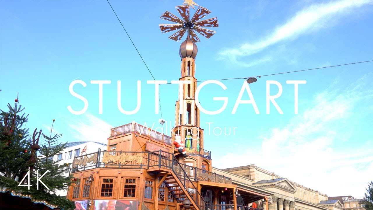 Stuttgart | Christmas Market | 4K Walk | Germany
