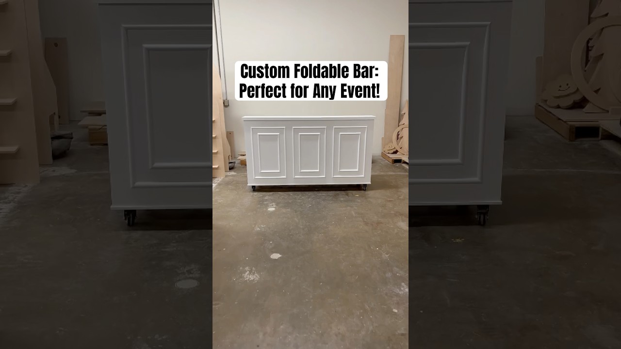 Amazing Foldable Bar Setup | Custom Event Furniture in Minutes! #eventdecor #mobilebar