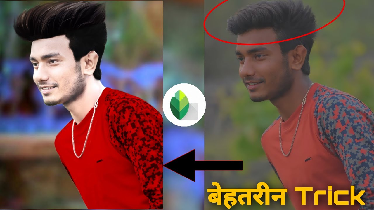 Snapseed Hair Style Editing | Snapseed Hair + White Face Photo Editing | Snapseed Hair Editing