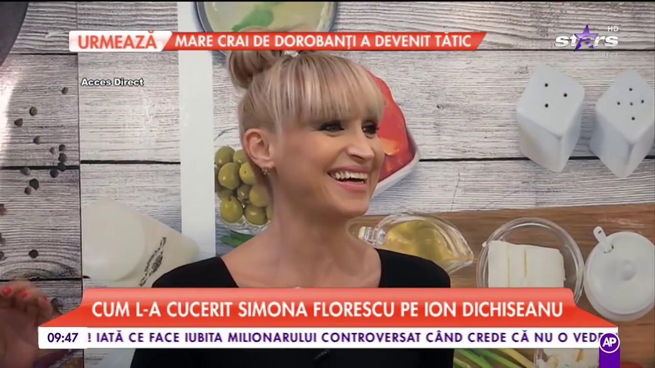 Simona Florescu, dezvăluiri din viaţa ei, &icirc;n bucătărie! Cum l-a cucerit pe Ion Dichiseanu