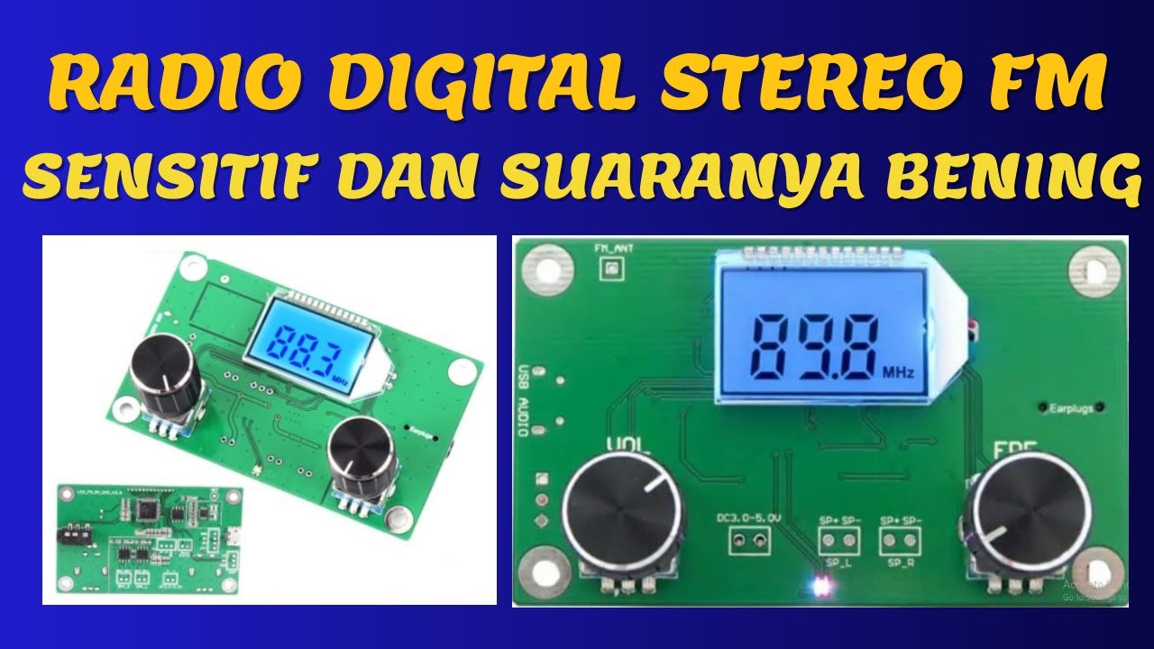Kecil-kecil sensitif banget suaranya bening | MODUL Radio DSP PLL DIGITAL STEREO FM