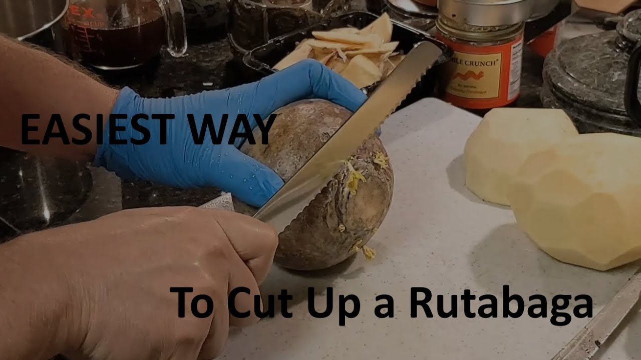 EASIEST Way to Peel & Cut Up a Rutabaga