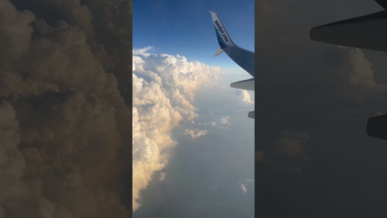 Storm Cloud view from flight 2024, Canada #stormclouds #planeview #clouds #flightview