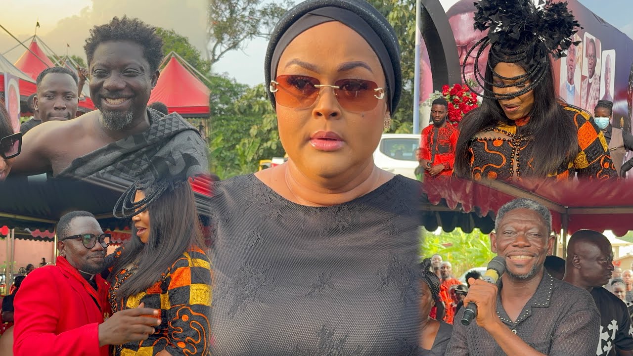 This has never happened in Kumawood before 🔥 ft Vivian Jill,Agya Koo,Bill Asamoah at funeral 