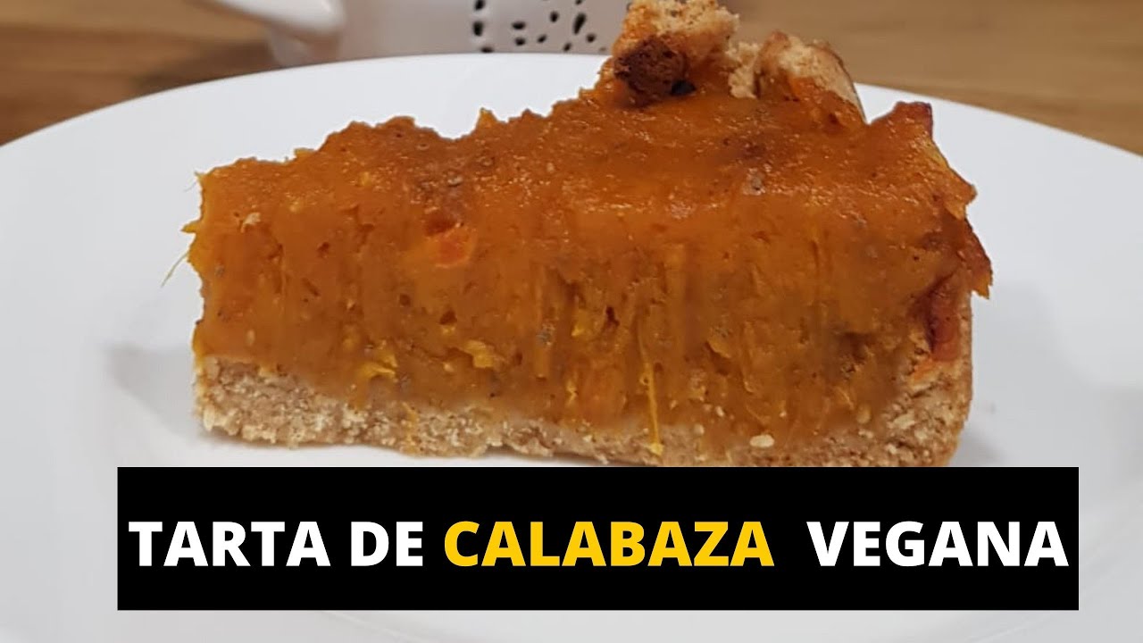 Tarta de calabaza vegana