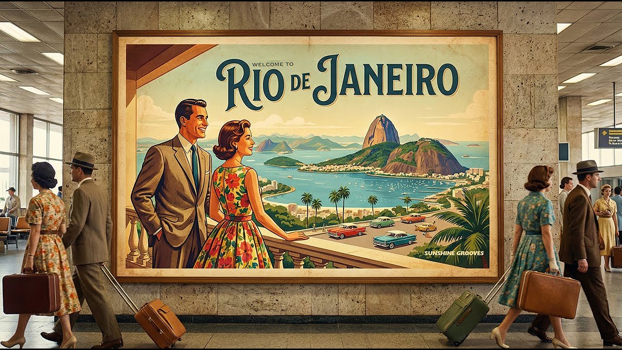 VINTAGE BRAZIL | 1950s Airport Lounge Playlist | Bossa Nova, Big Band Instrumental (Old Money Vibe)