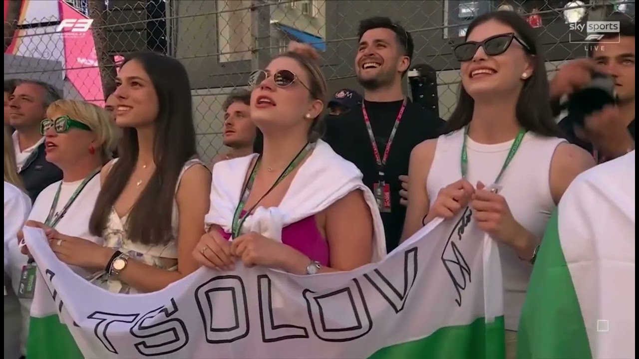 Nikola Tsolov's record breaking 5th F3 win - 2025 Monaco Grand Prix Podium Celebrations