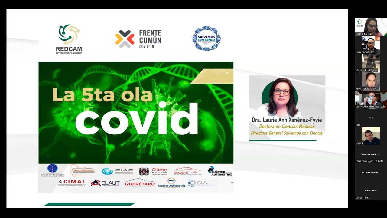 Webinar: La 5a ola de COVID-19 en México. Actualización sobre el estado de la pandemia