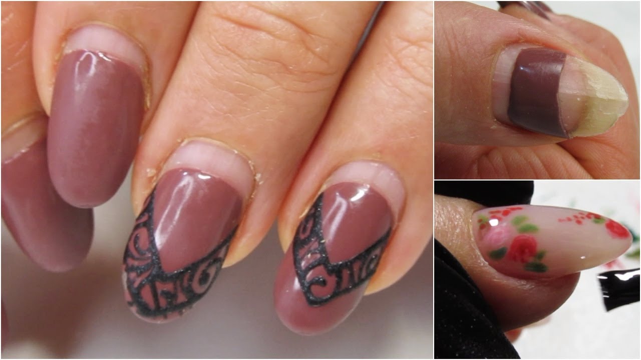 Fl🌹ral | Συντήρηση ακρυλικού | Oval | E-file manicure
