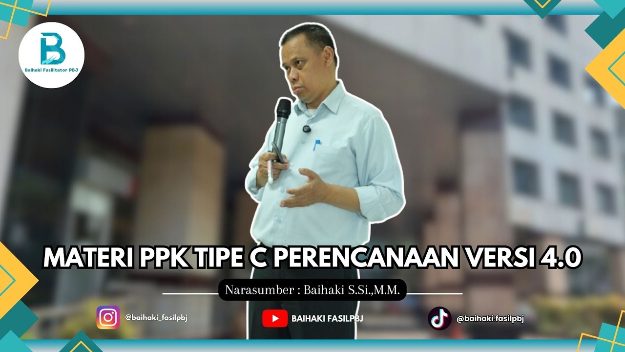 Materi PPK Tipe C Perencanaan V4.0 #fyp #pengadaanbarangjasa #level2 #perencanaan