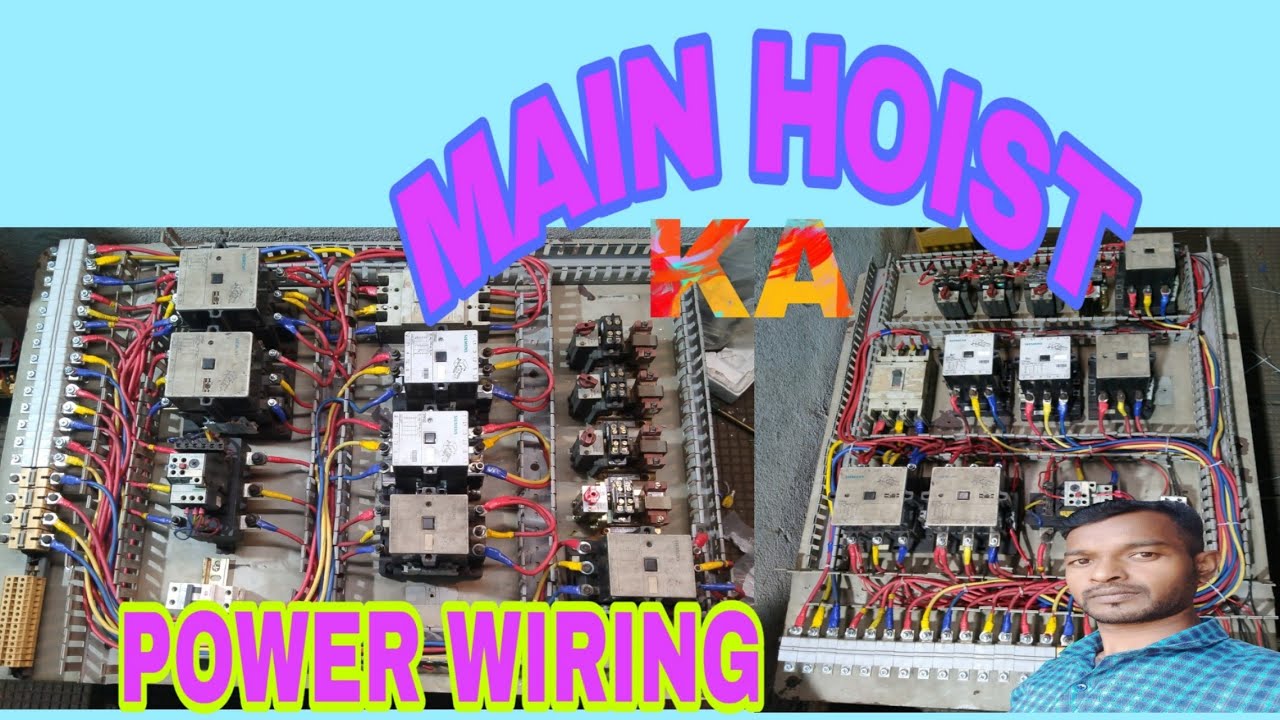 Main Hoist ka Power Connection/EOT Crane ka Full Wiring