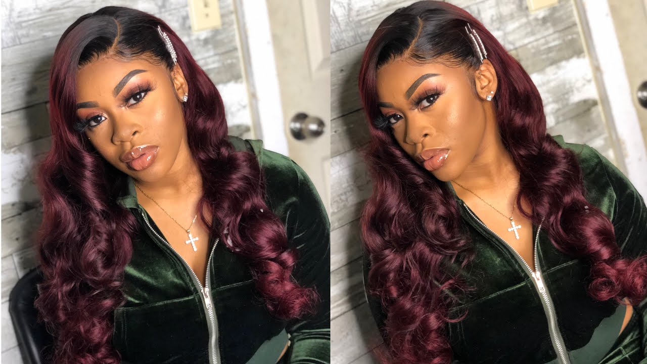 How To Dye Hair BURGUNDY WITHOUT BLEACH | NADULA HAIR