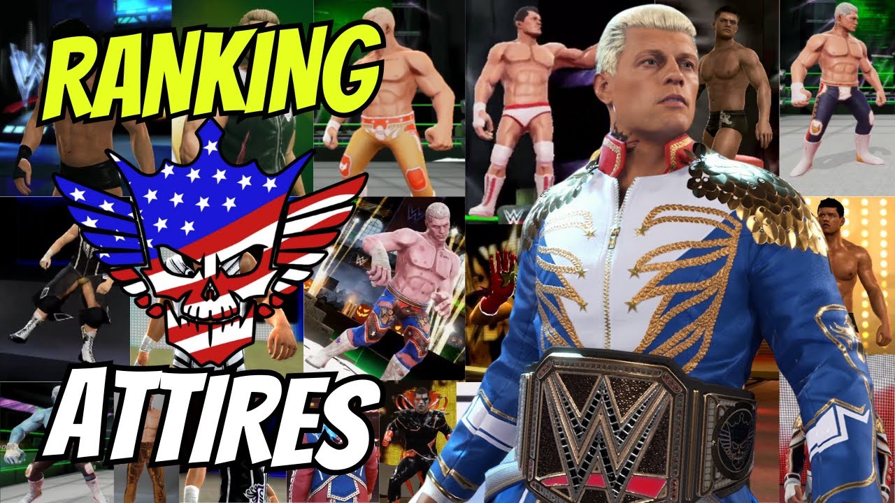 Ranking EVERY CODY RHODES ATTIRE IN GAMING!!