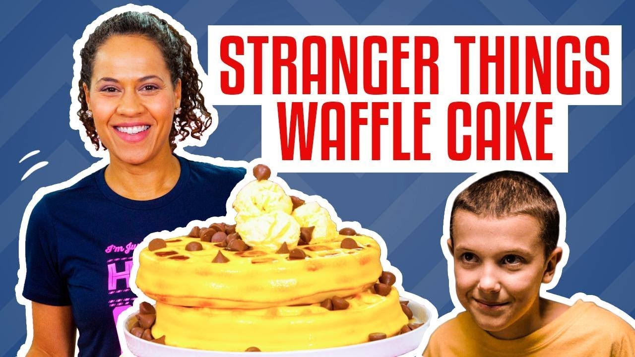 How To Make A Stack Of WAFFLES CAKE For ELEVEN From STRANGER THINGS | Yolanda Gampp | How To Cake It